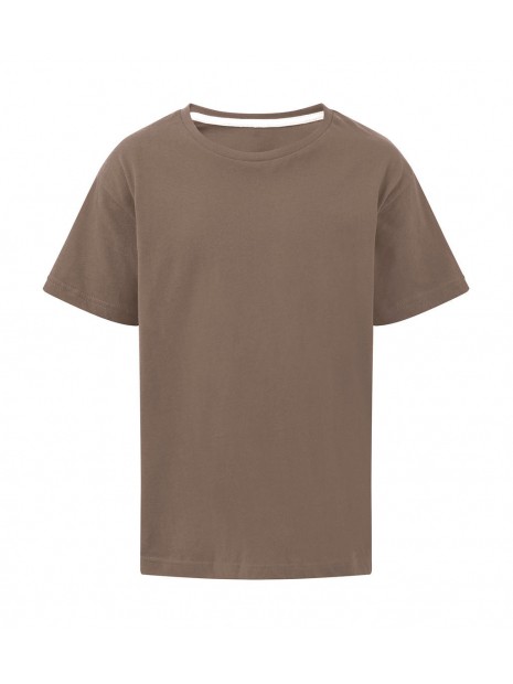 SG CLOTHING Signature Tagless Tee Kids taupe profond personnalisable